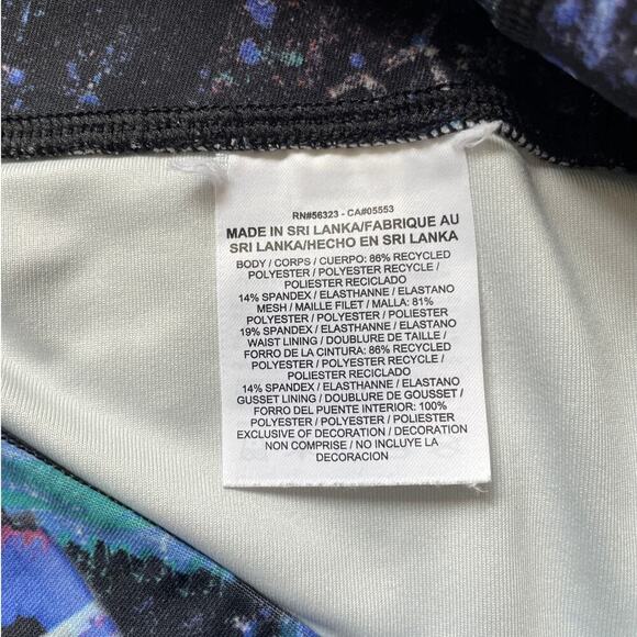 Nike Victory Power Crop Leggings Pants M | Graffiti Print, Dri-FIT, Mesh Panels - Picture 7 of 8